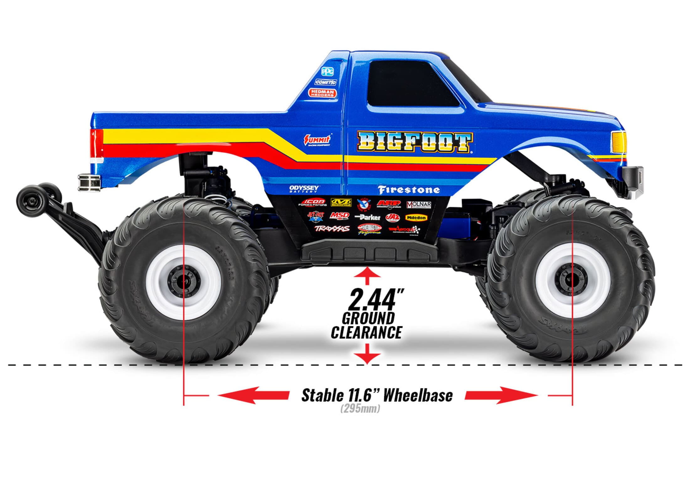 Traxxas Bigfoot 4x4 BL-2S Monstertruck 1_10 RTR Brushless Blau traxxas-bigfoot-monstertruck-rtr-brushless-blau