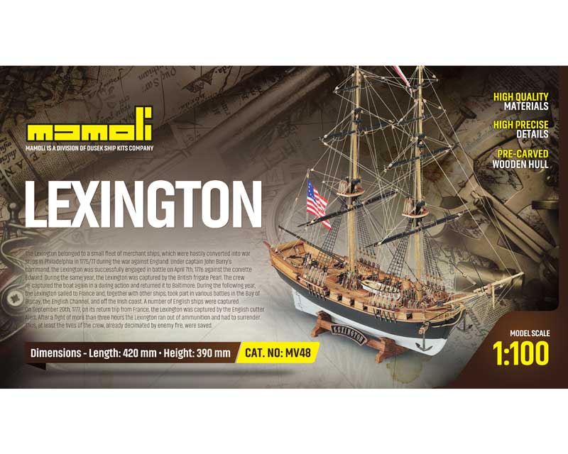 Mamoli Lexington Handelsschiff Kriegsschiff 1:100 Holz Bausatz Mamoli Lexington Handelsschiff Kriegsschiff 1:100 Holz Bausatz