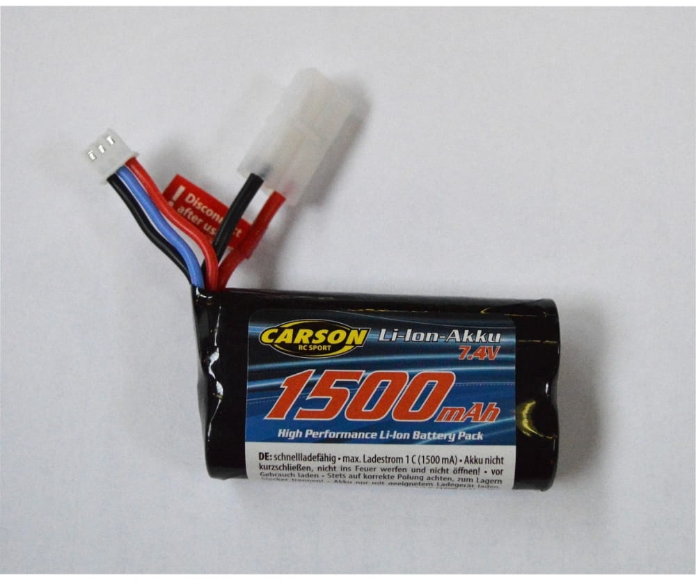 Carson Li-Ion Ersatzakku FE-Linie 7_4V 1500mAh - RC-Zubehoer