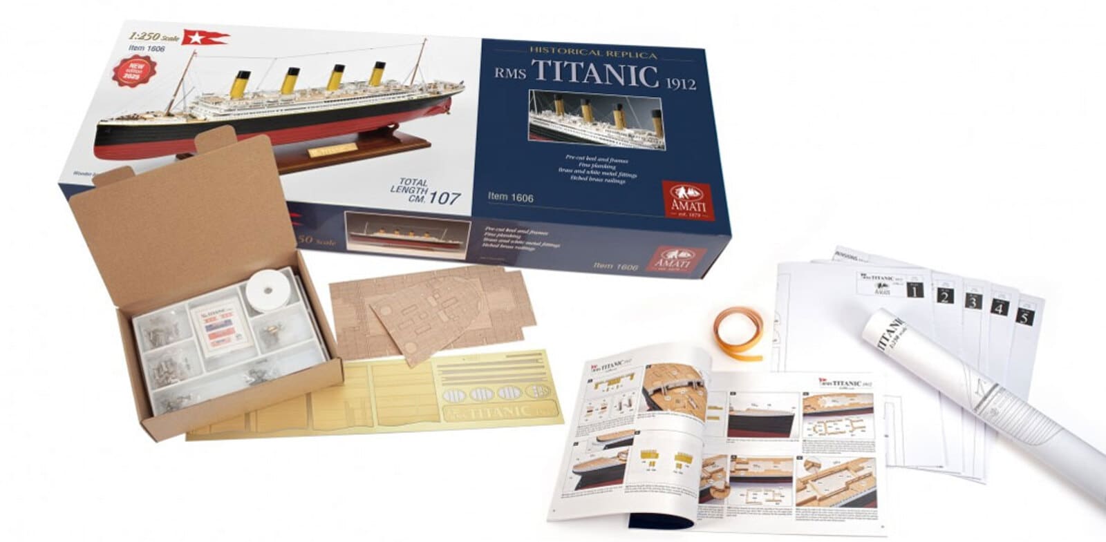 AMATI RMS Titanic 2025 Bausatz 1_250 Holzmodell