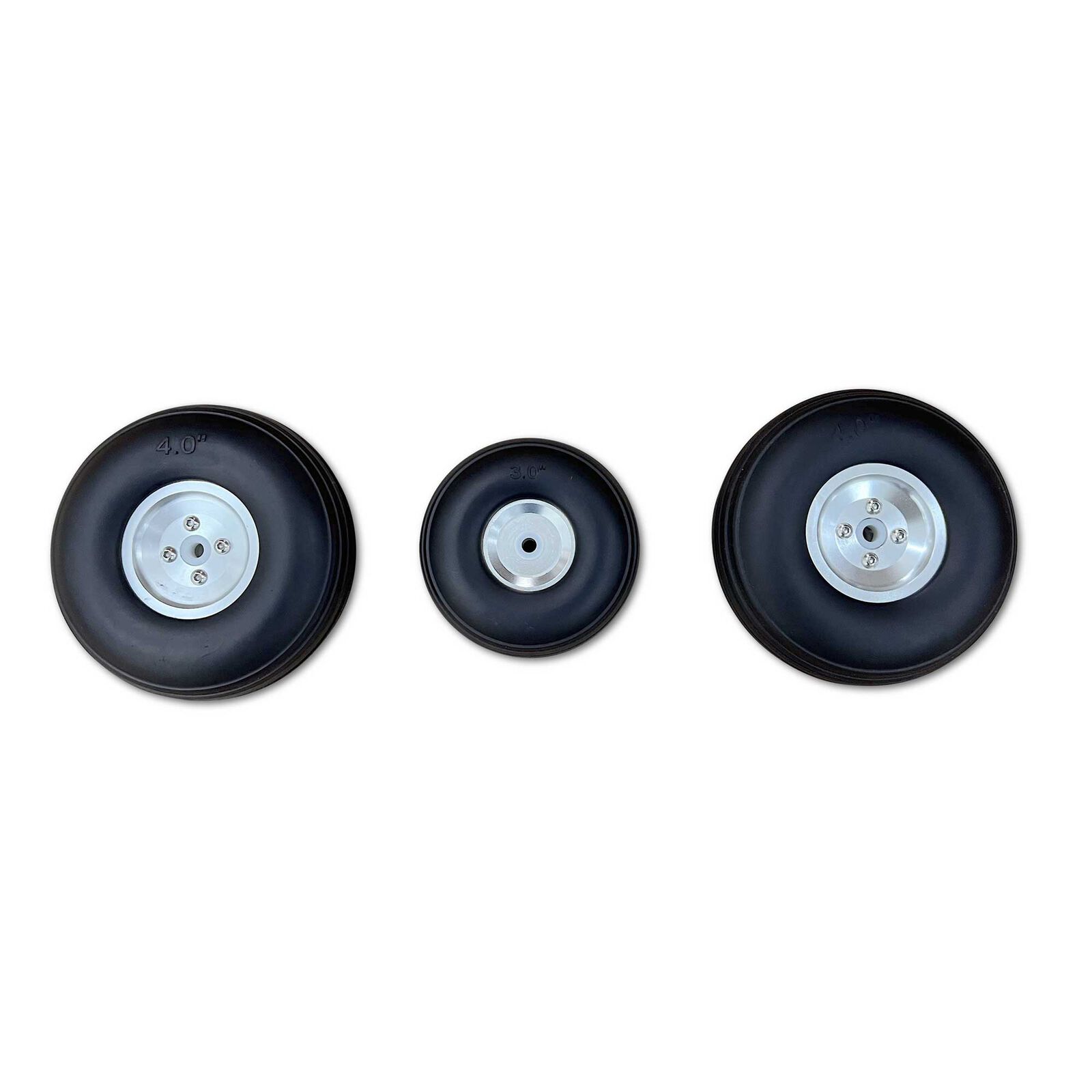 Hangar 9 Aluminum Hub Wheel Set _3_ OV-10 Bronco 20cc - RC-Zubehoer