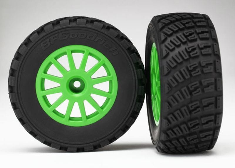 Traxxas Reifen auf Felge gruen - RC-Zubehoer