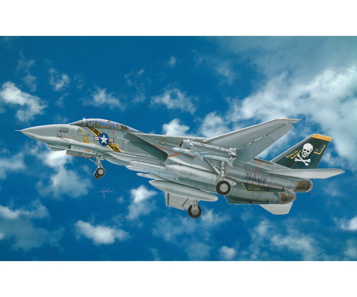 Italeri 1:48 F-14A TOMCAT jet Flugzeug Plastik Modellbau Bausatz