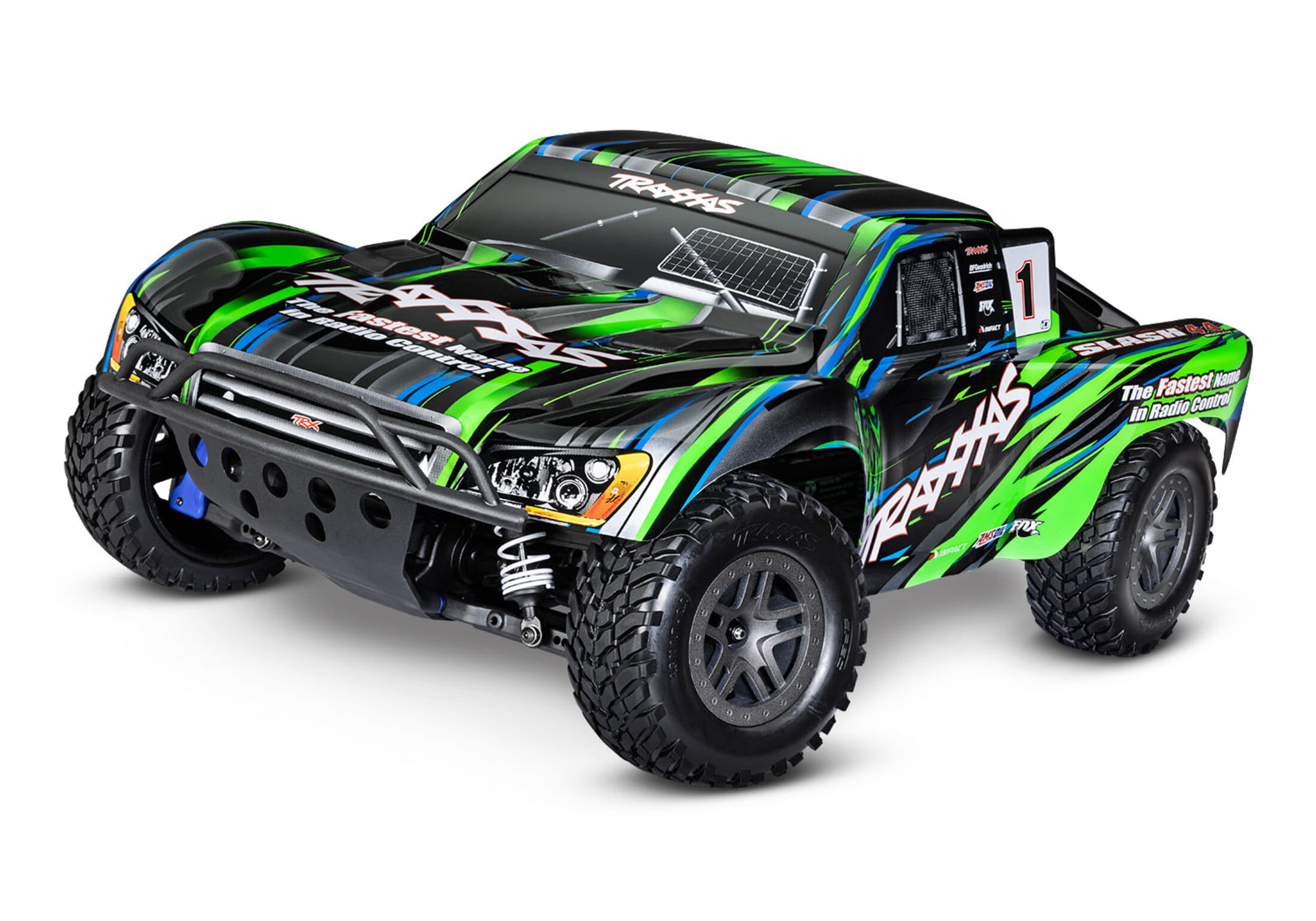 Traxxas RC Slash 4x4 Brushless 2S Short Course RTR grün 1:10 Traxxas RC Slash 4x4 Brushless 2S Short Course RTR grün 1:10