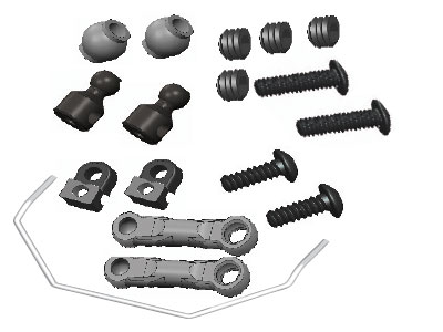 Amewi Rear Antiroll Bar Set AM10T - RC-Zubehoer