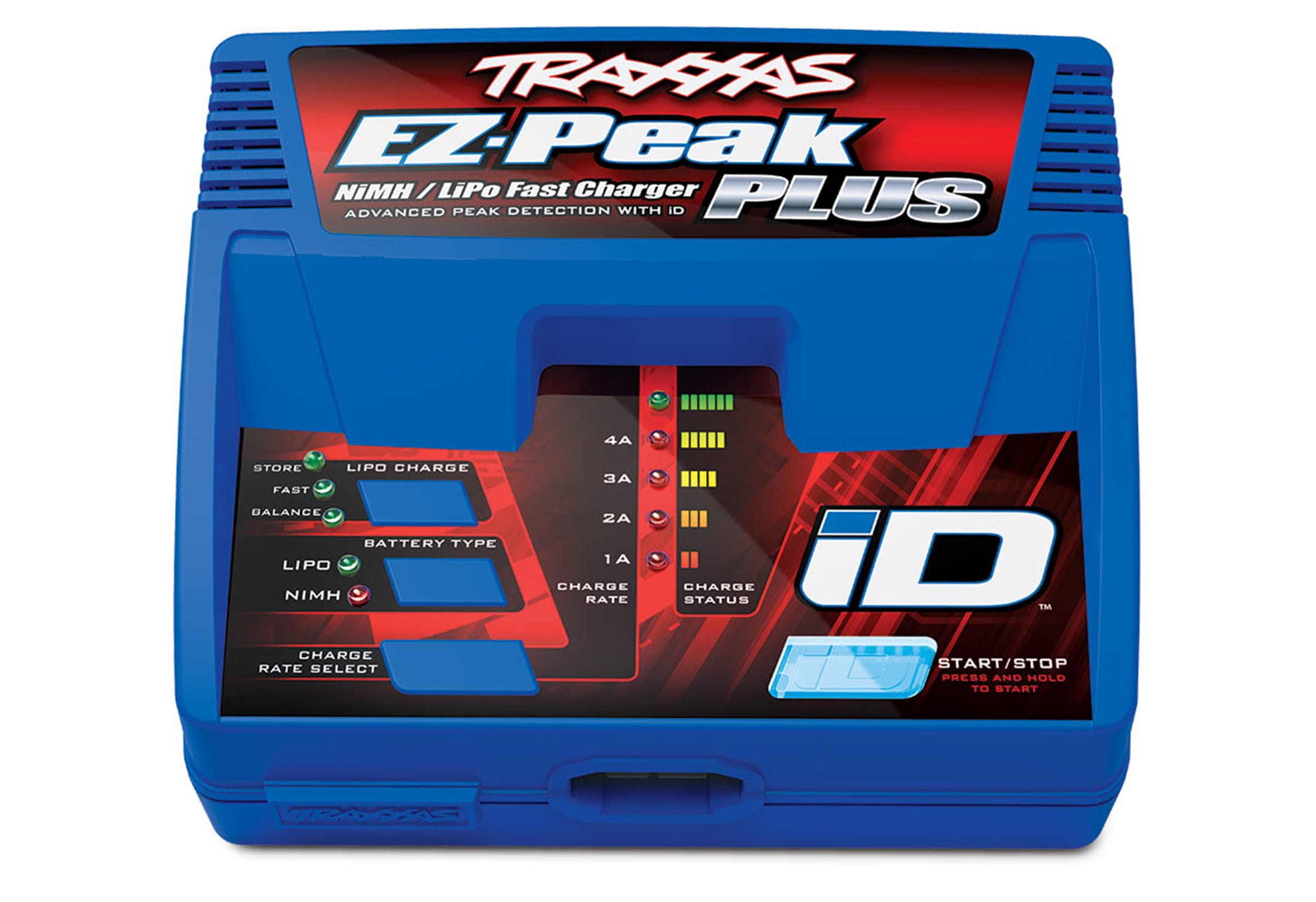 Traxxas EZ-Peak Plus 4-Amp NiMH/LiPo Schnell-Lader mit iD® für perfekte Ladeergebnisse Traxxas EZ-Peak Plus 4-Amp NiMH/LiPo Schnell-Lader mit iD® für perfekte Ladeergebnisse