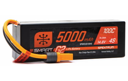 Spektrum Lipo Akku 5000mAh 4S 14,8V Smart G2 100C IC5