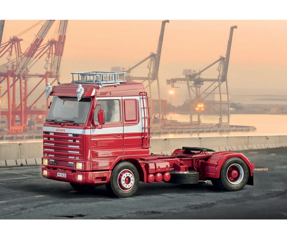 Plastikmodellbau von Italeri 1-24 scania 143m 500 streamline 4x2