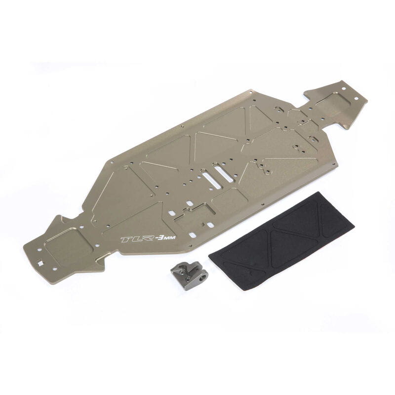 Losi Chassis_ -3mm_ Rear Brace_ 8XE - RC-Zubehoer
