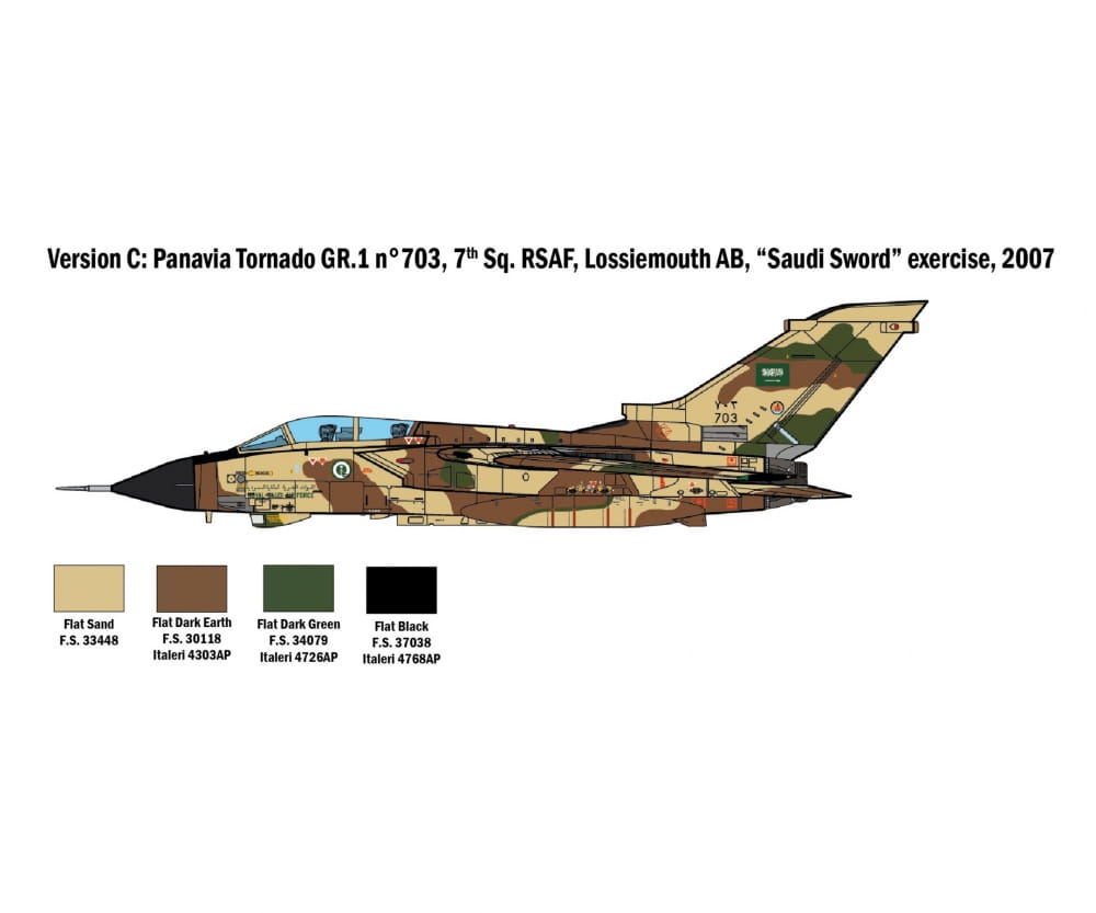Modellbausatz Italeri Tornado GR.1_IDS im Massstab 1_48 aus dem Golfkrieg_