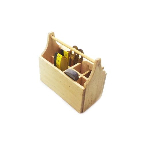 Thicon Werkzeugbox aus Holz mit Wekzeug-Set