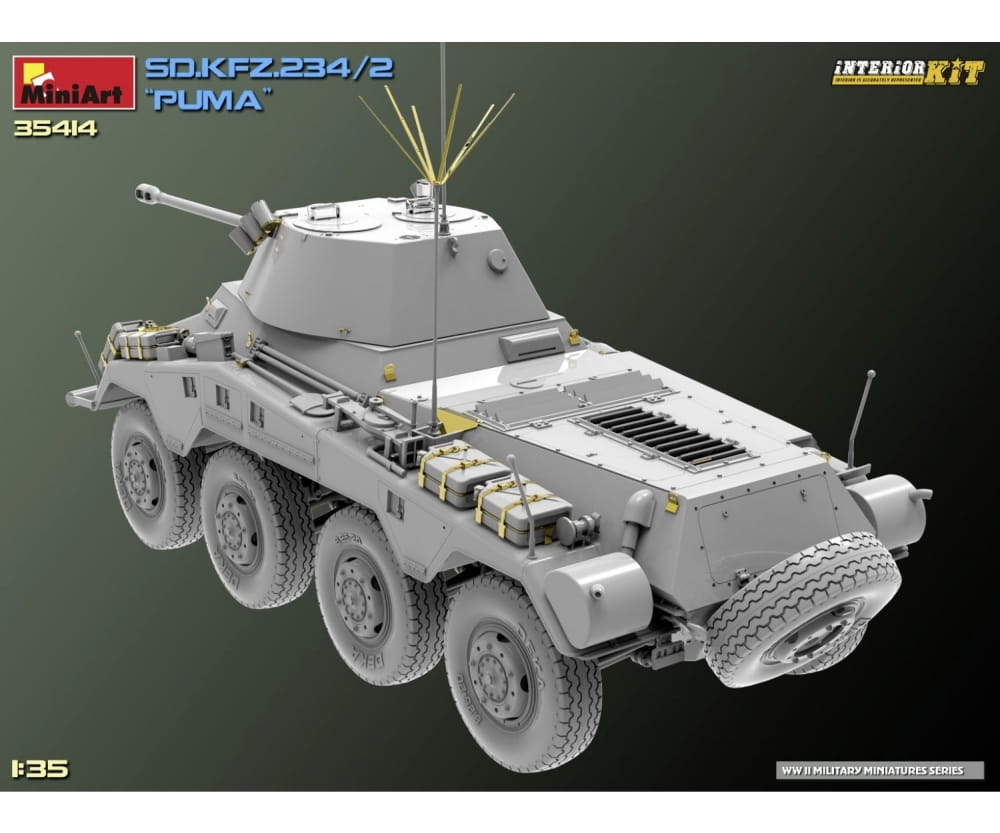 MiniArt 1_35 Sd_Kfz.234_2 Puma Interior Kit Plastik Modellbausatz - RC-Zubehoer