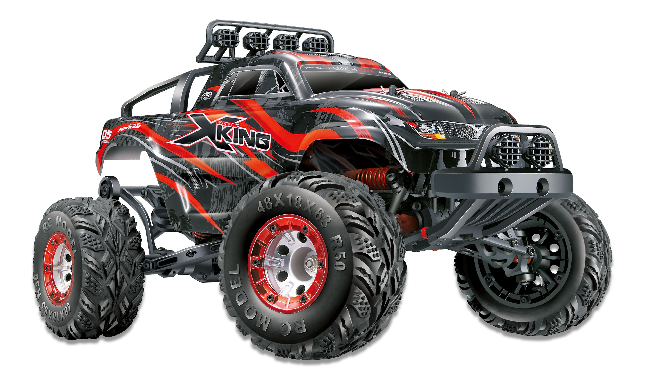Amewi 1:12 X-King PRO 4WD Brushless Monstertruck 2,4GHz RTR