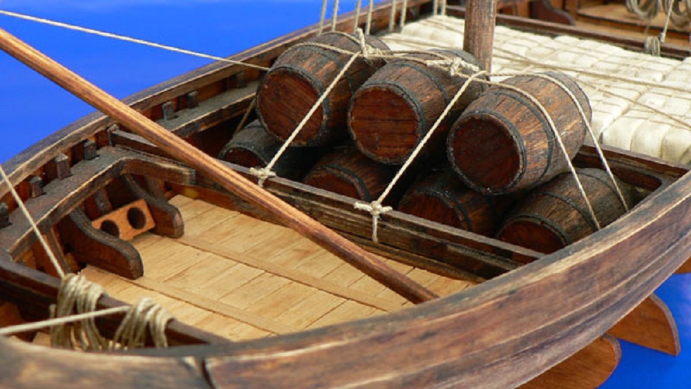Knarr Wikingerschiff 1_35 Bausatz - Historischer Frachtkahn aus dem 11. Jahrhundert - RC-Zubehoer