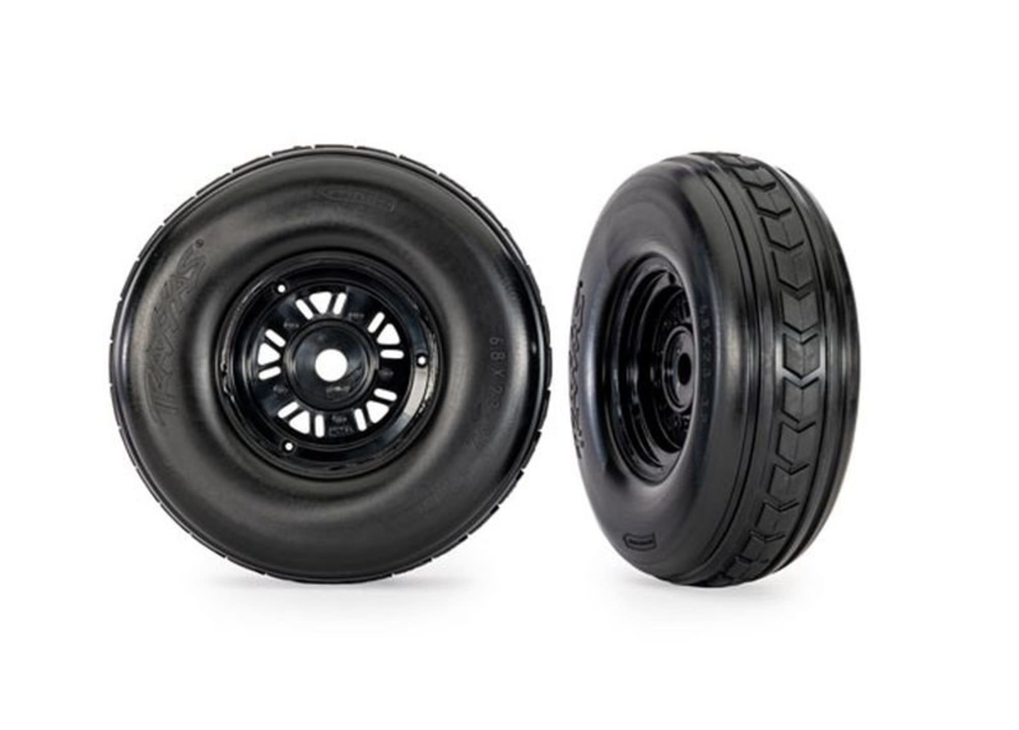 Traxxas Arrow 3.2 Reifen auf Felge schwarz _2_ fuer Funco fuer RC Modelle