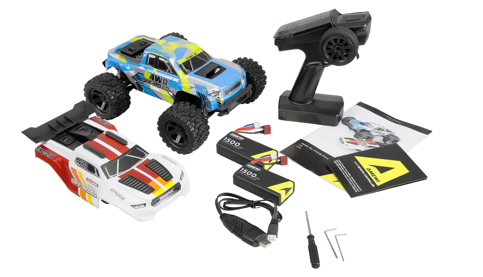 Amewi Hyper Go MTX18 RC Monstertruck Truggy 4WD 1_18
