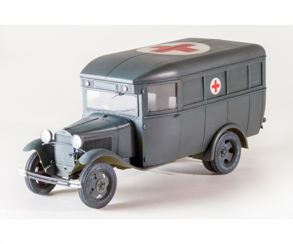 Plastikmodellbau von Miniart 1-35 gaz 03 30 krankenwagen 2achs