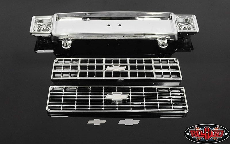 RC4WD Chevrolet Blazer Chrome Front Grill w_Optional Inserts - RC-Zubehoer