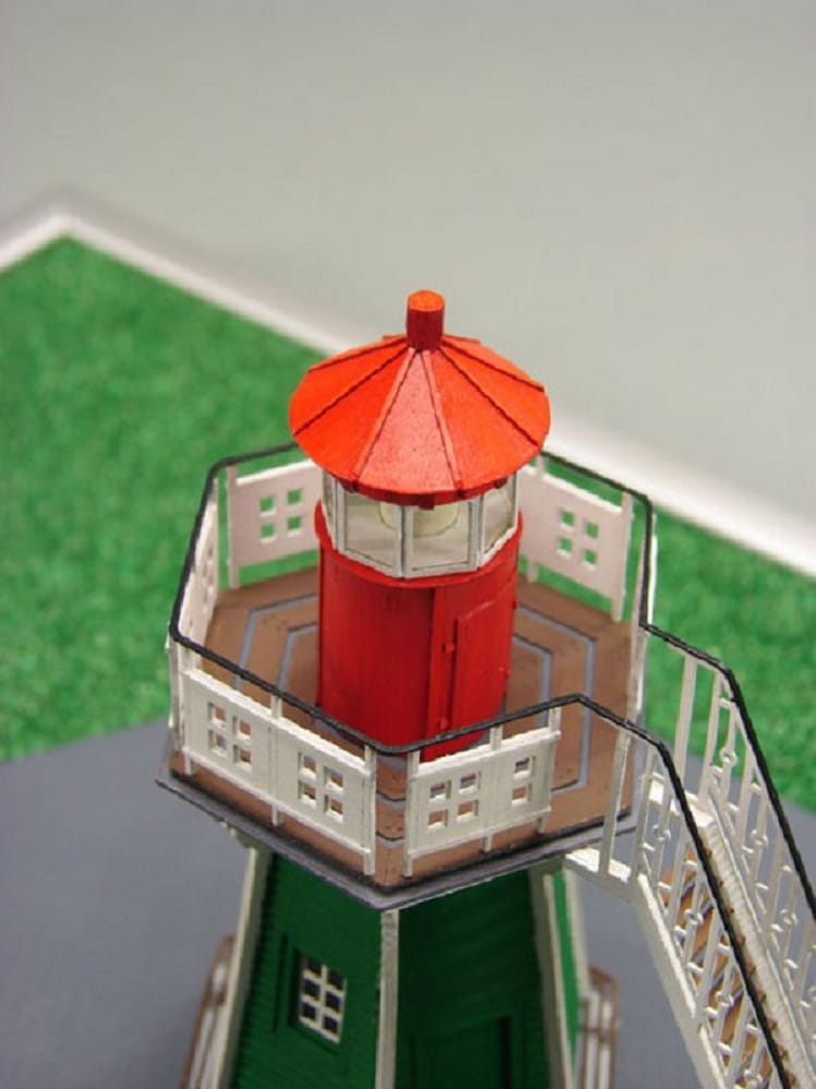 Shipyard Leuchtturm Bunthauser Spitze Lighthouse Germany 1913 1:72 Laser Kartonbausatz