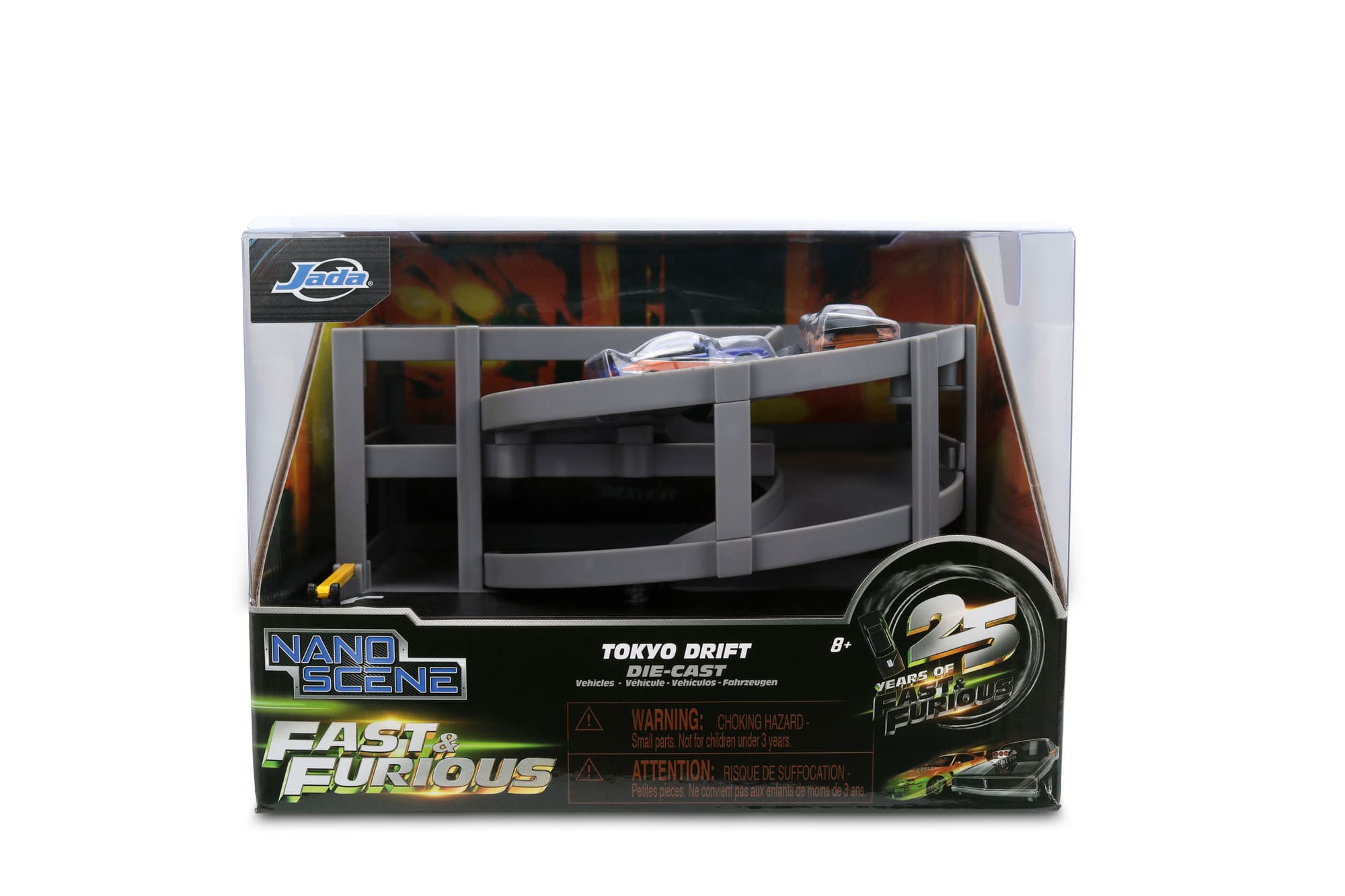 Jada Toys Fast _ Furious Tokyo Drift Nano Garage Diorama mit 2 Modellautos
