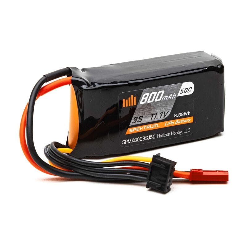 Spektrum Lipo Akku 800mAh 3S 11.1V 50C 18AWG JST