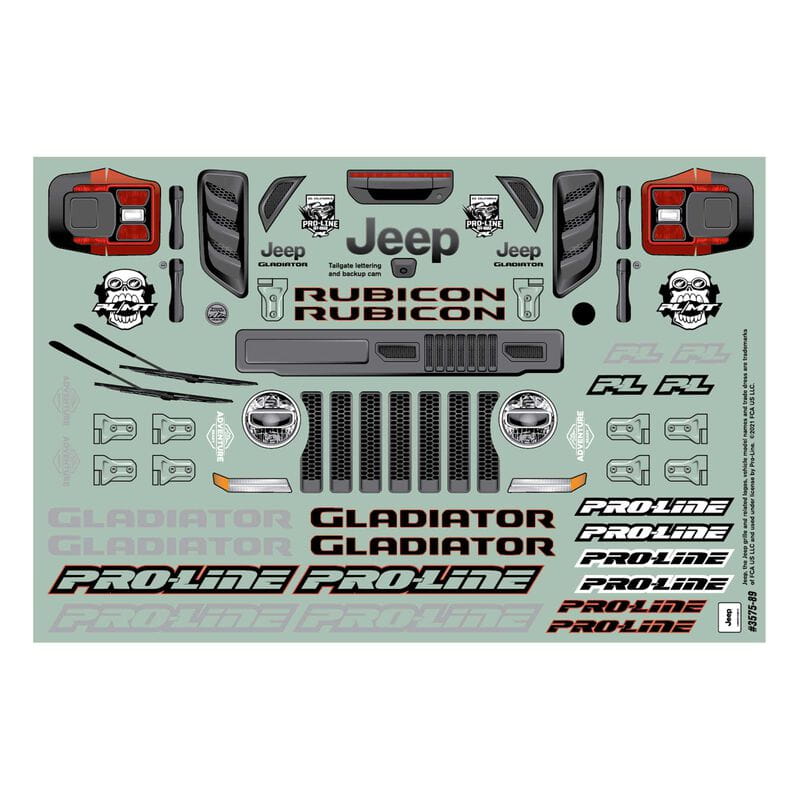 Proline 1_10 Jeep Gladiator Rubicon Klar Karoserie_ Granite - RC-Zubehoer