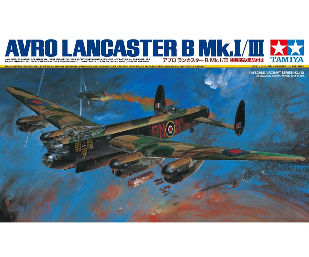Tamiya Avro Lancester B Mk I_III 1_48 Platik Modellbau Militaer Flugzeug Bausatz - RC-Zubehoer