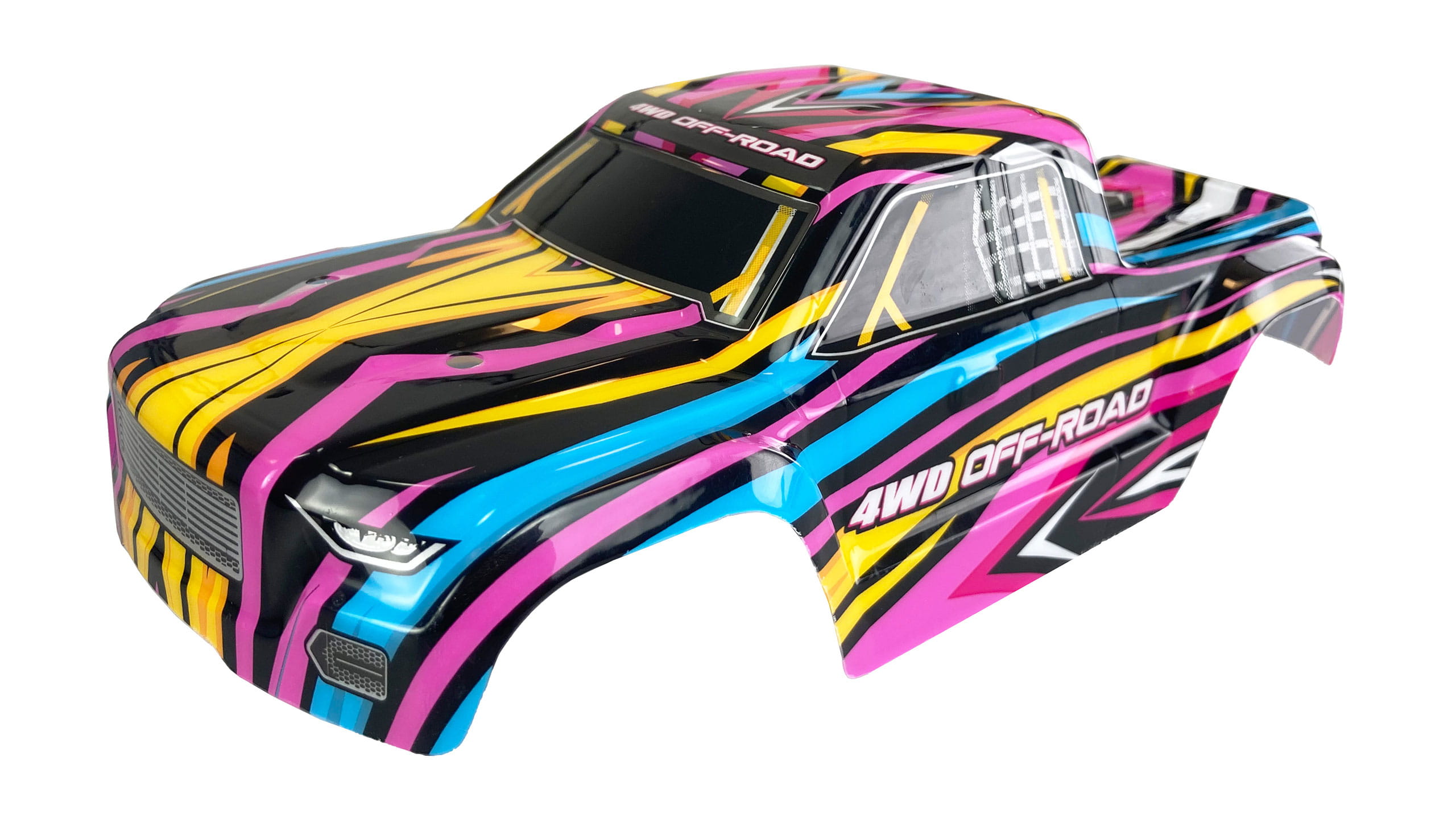 Amewi Karosserie MT Hyper Go pink_gelb_schwarz - RC-Zubehoer