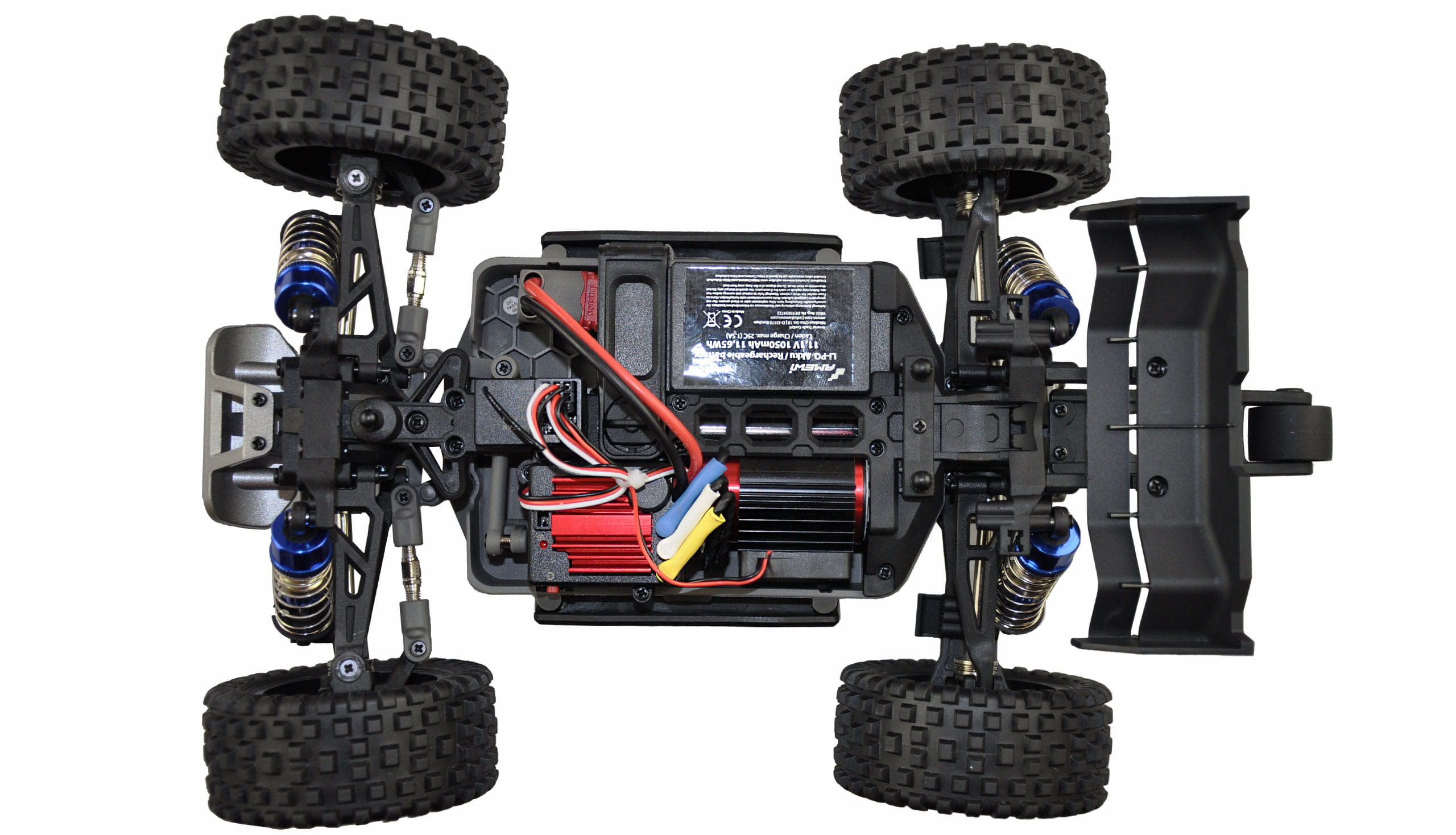 Amewi Hyper GO Buggy Brushless 3S 4WD 1_16 RTR in Blau – Offroad Buggy mit 62 km_h_ Aluminiumkompone