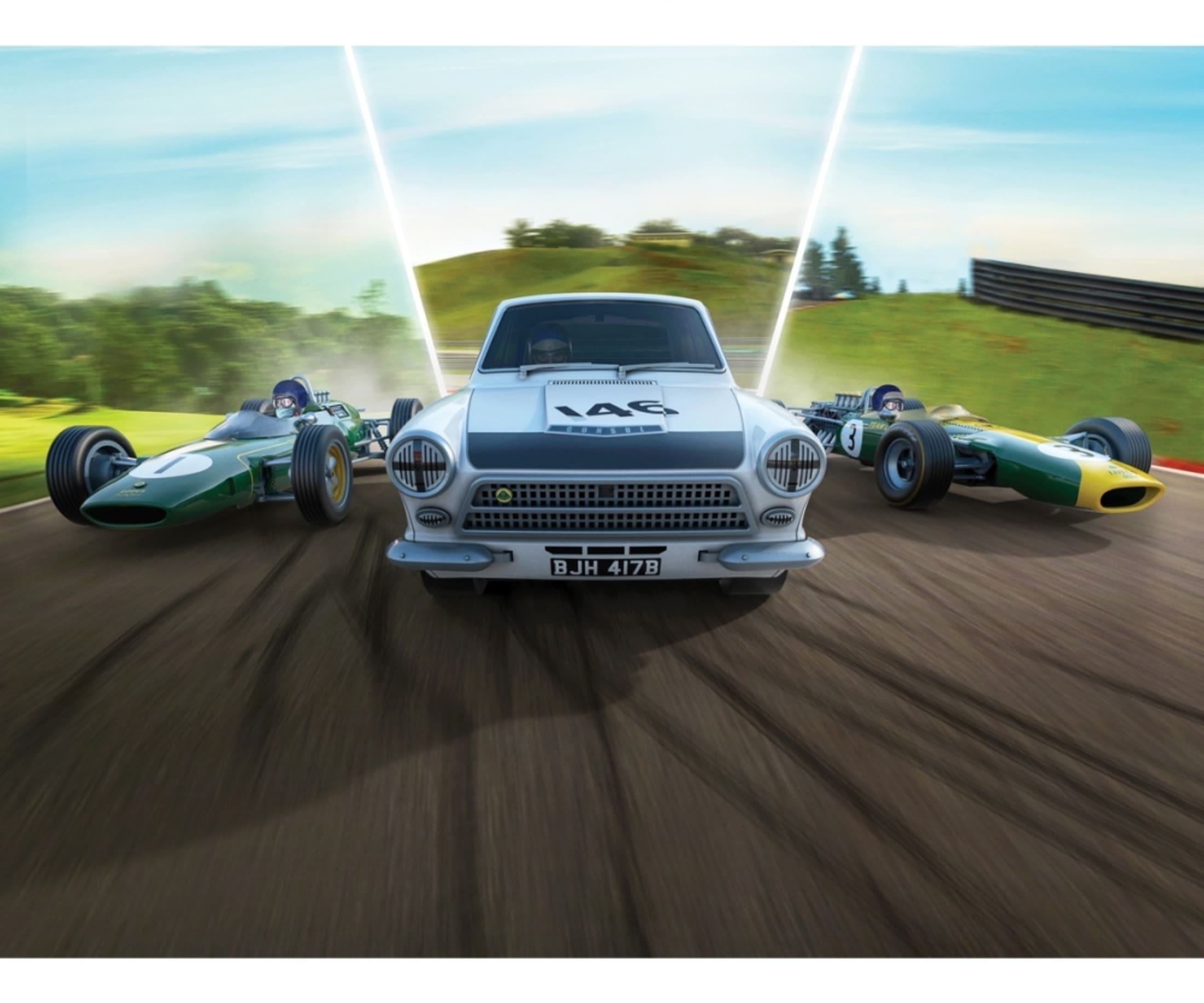 Scalextric 1_32 Triple Pack Legend J.Clark Lotus HD - RC-Zubehoer