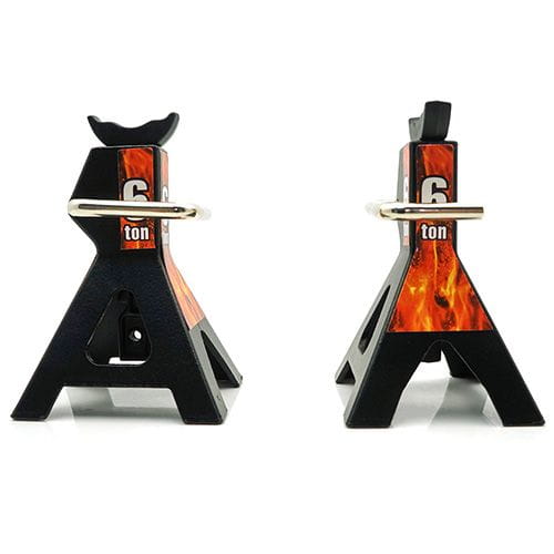 Thicon Scale Unterstellboecke schwarz verstellbar aus Metall 2Stueck - RC-Zubehoer