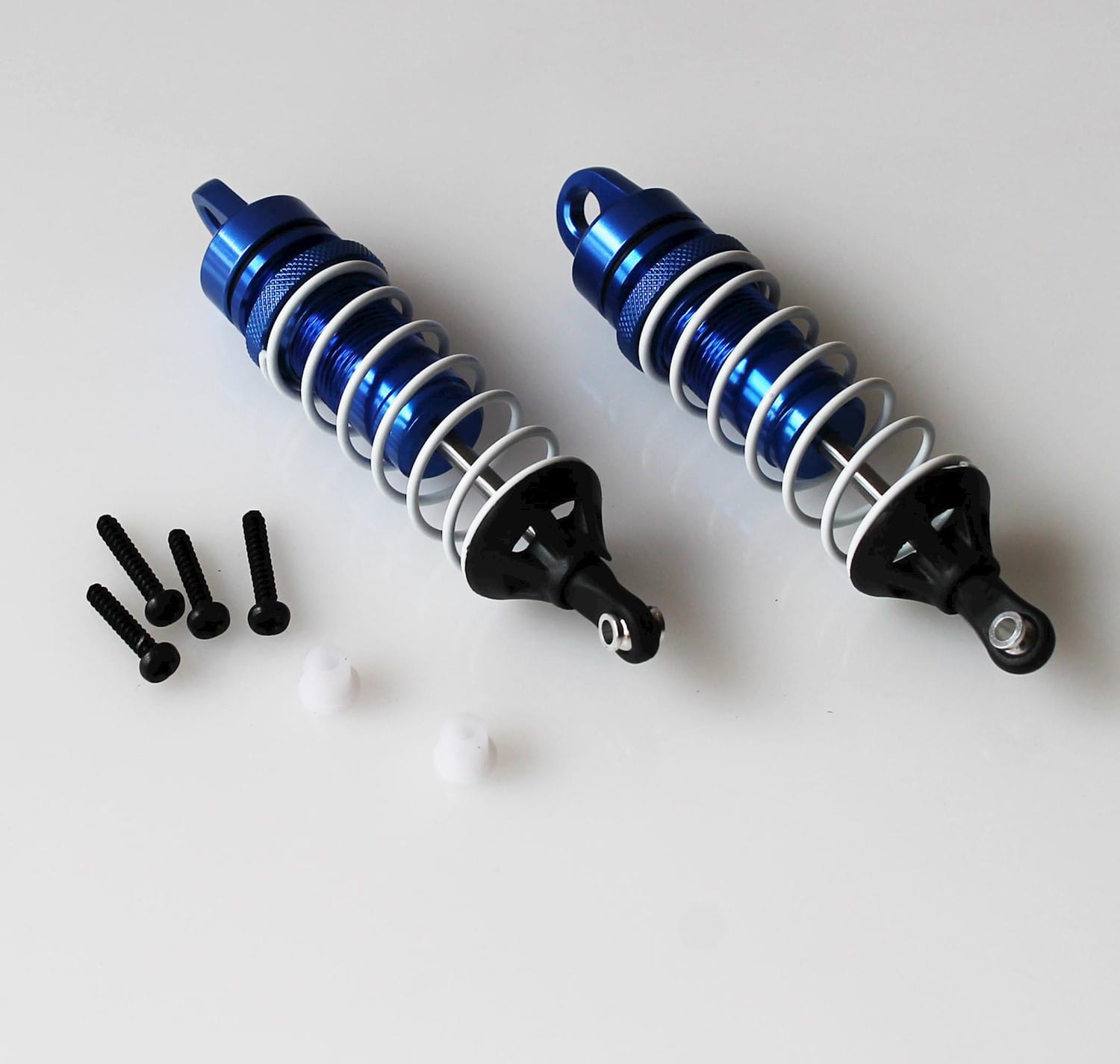 Drive _ Fly Models Stossdaempfer _2_ Alu blau - RC-Zubehoer