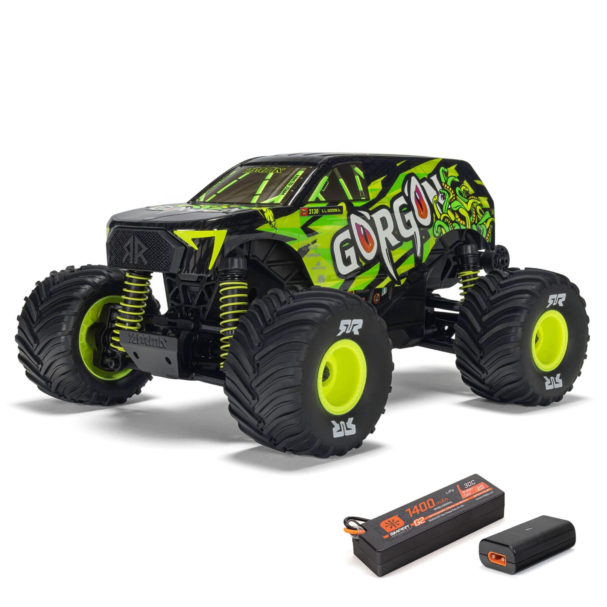Arrma GORGON GROM 1_16 4X4 RTR Monster Truck Gelb