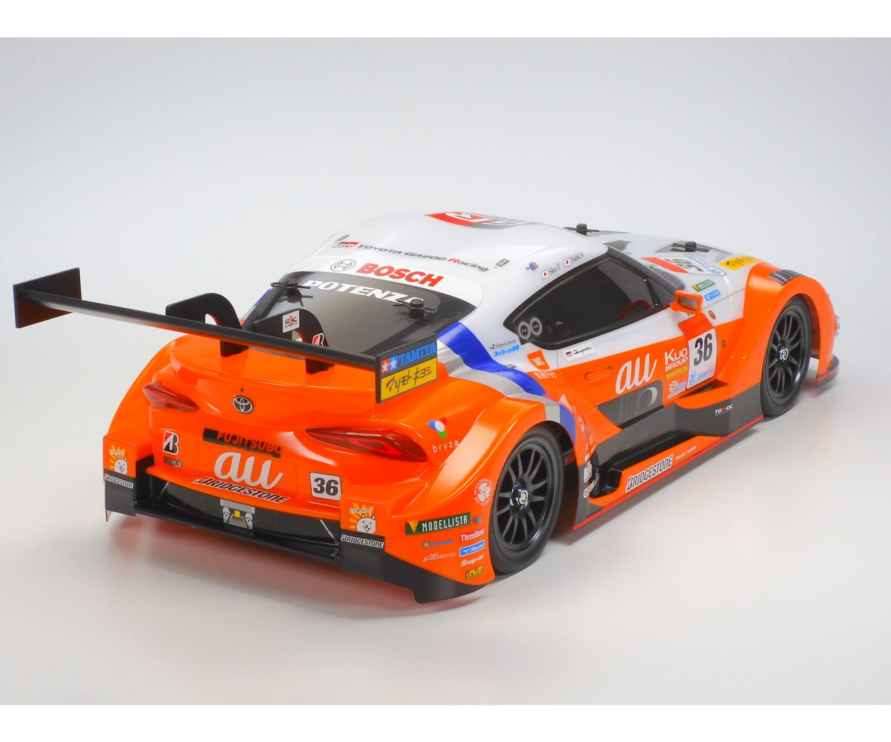 Tamiya GR Supra au TOMs Karosserie klar unlackiert 1_10