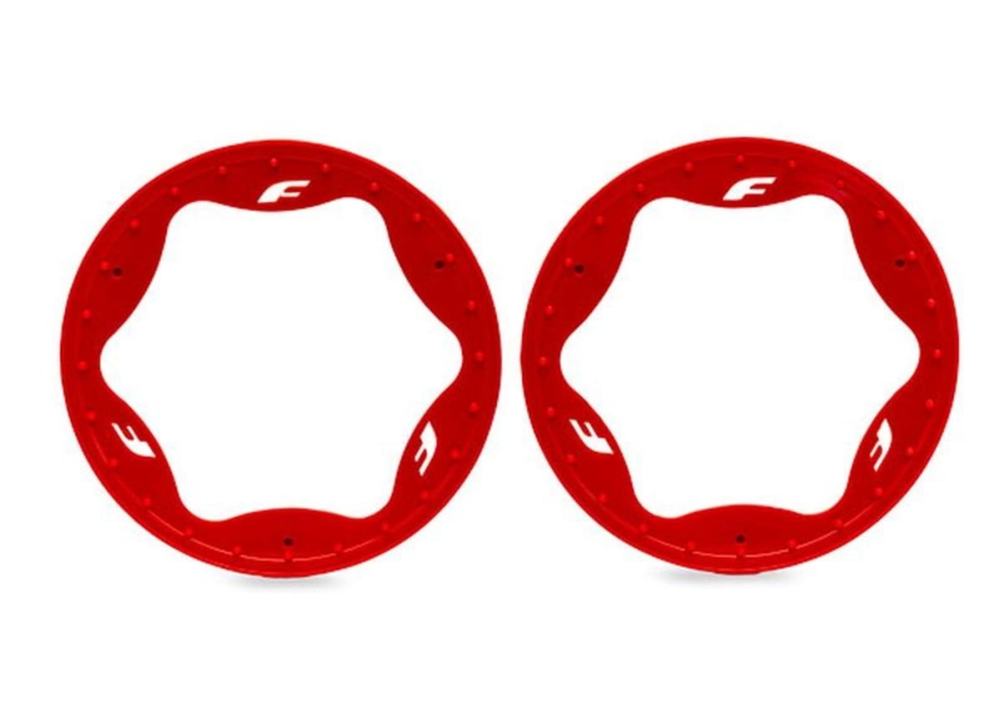 Traxxas Beadlock Ringe hi rot fuer Funco fuer RC Modelle