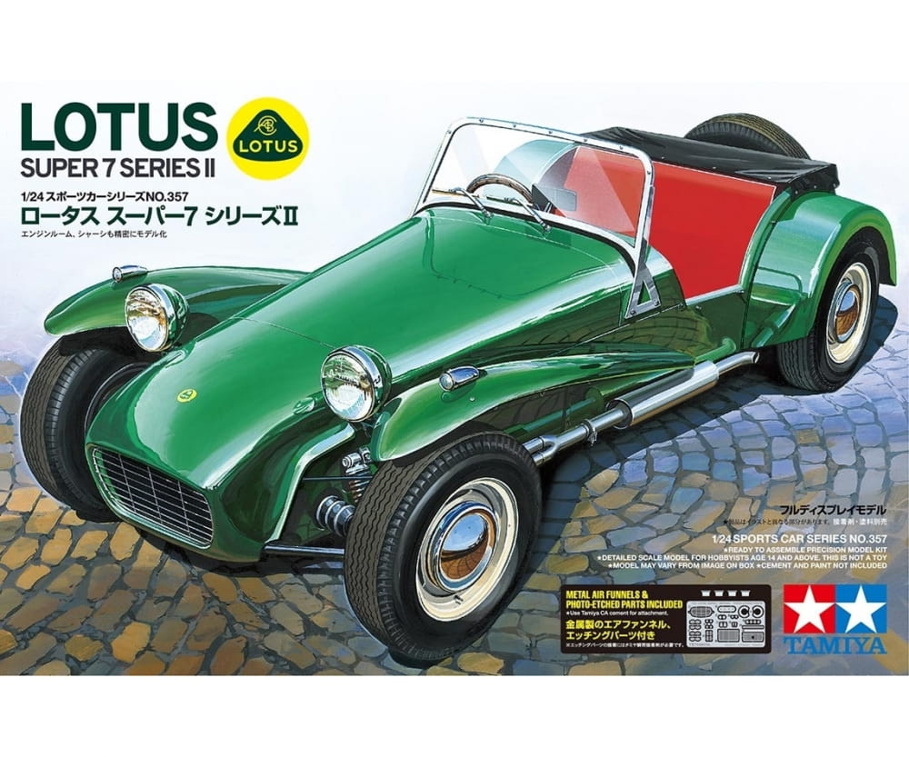 Tamiya Lotus Super 7 Serie II 1:24 Platik Modellbau Auto Bausatz