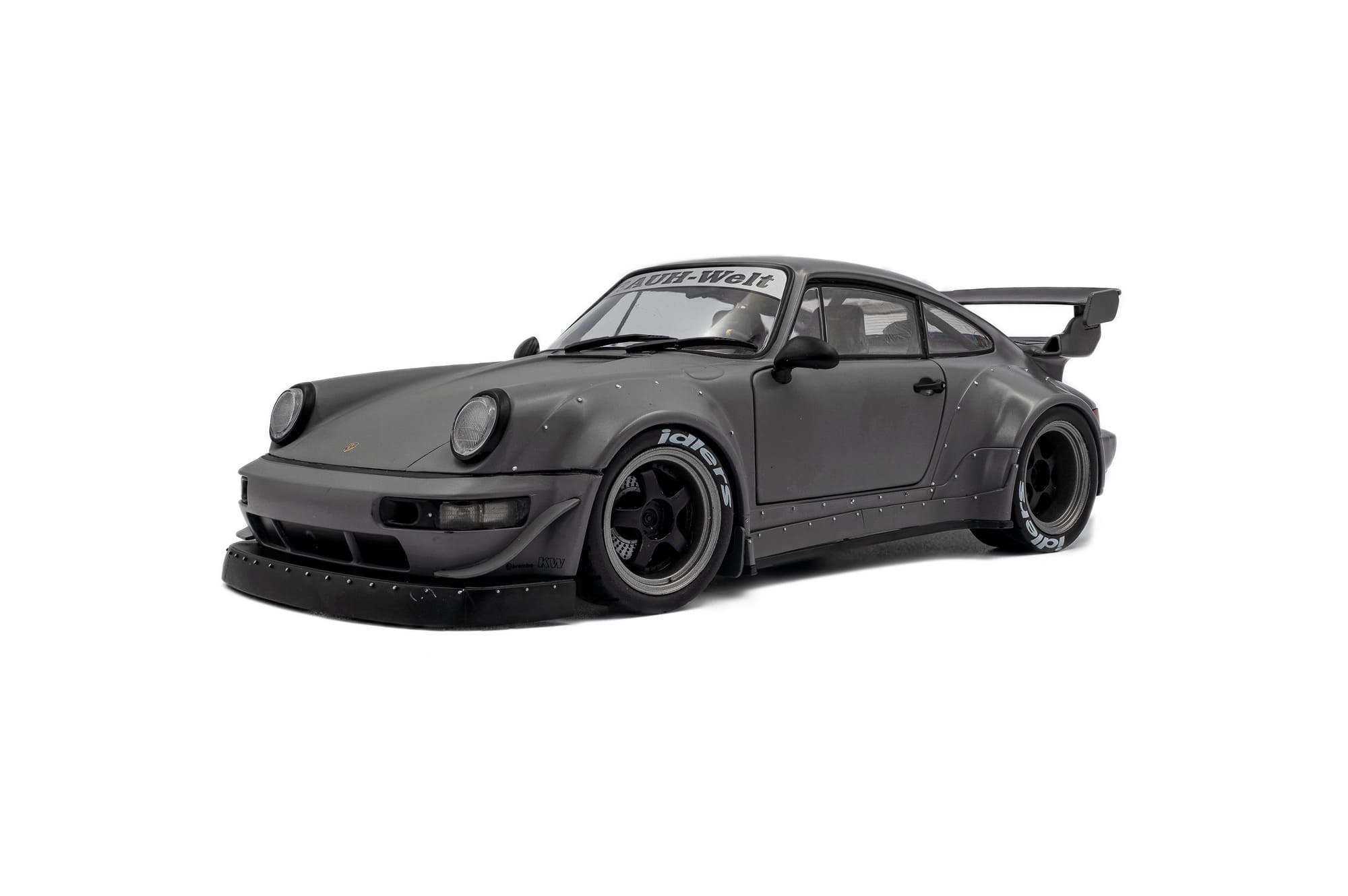 Solido RWB Bodykit Nardo grau mit Figur Modellauto 1_18