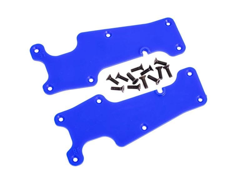Traxxas Querlenker-Abdeckung blau vorn l_r _ Schrauben - RC-Zubehoer