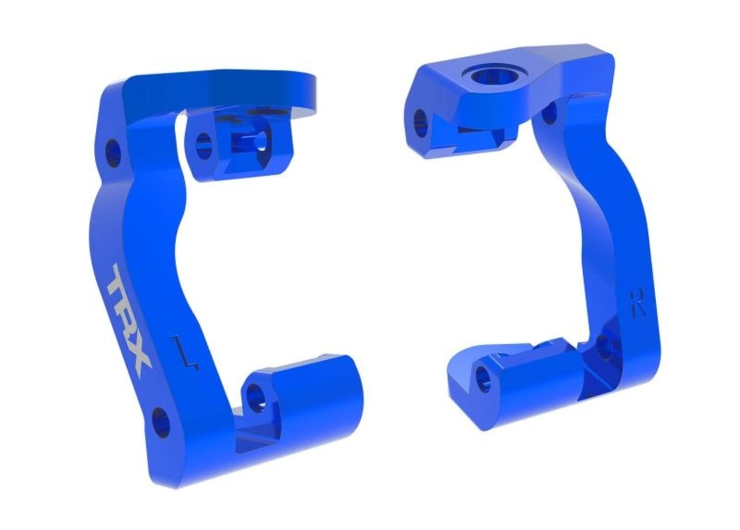 Traxxas Nachlauf-Bloecke l_r 6061-T6 Alu blau - RC-Zubehoer