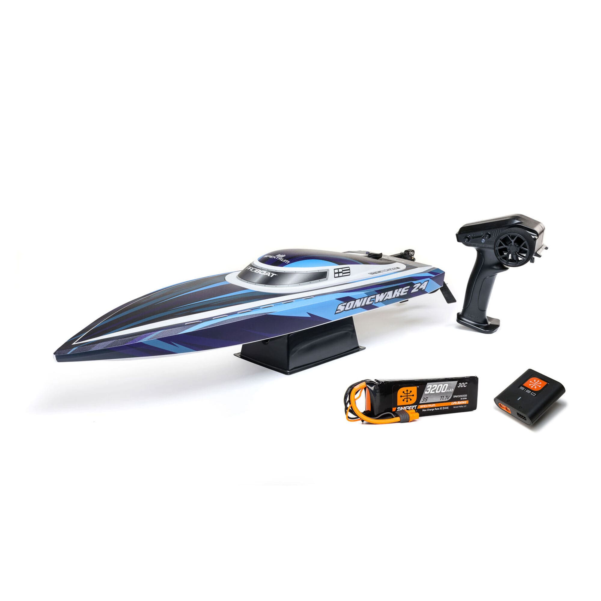 Pro Boat Sonicwake 24 Brushless RC Boot RTR in Blau