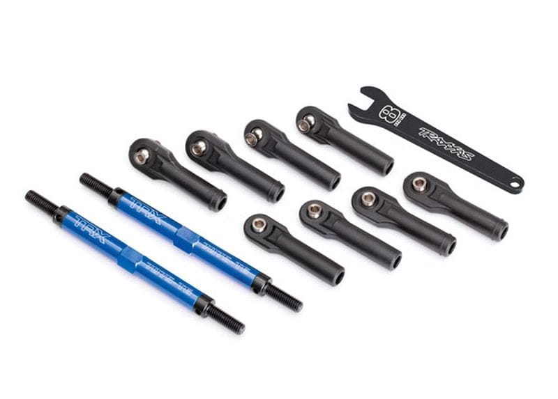 Traxxas Vorspur-Stangen E-Revo VXL Alu blau eloxiert mit Kugelpfanne - RC-Zubehoer