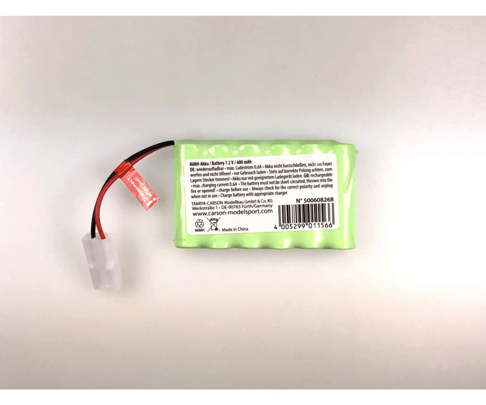 Carson 7,2V/600mAh NiNM Akku : 500404243/44