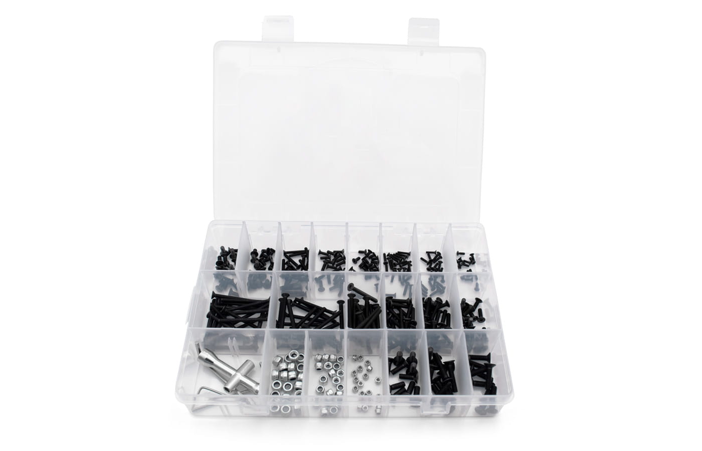 Modster Schrauben Set Sechskant Senkkopf 375 Teilig mit Aufbewahrung - RC-Zubehoer