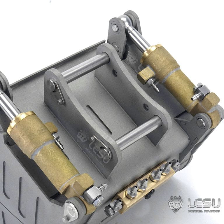 Lesu Klappschaufel hydraulisch fuer 36t-_Mobil-_Kurzheck-Bagger - RC-Zubehoer
