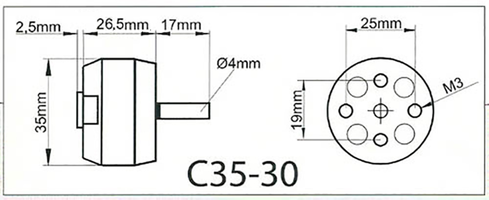 Multiplex ROXXY Brushless Motor BL Outrunner C35-30-1600kV