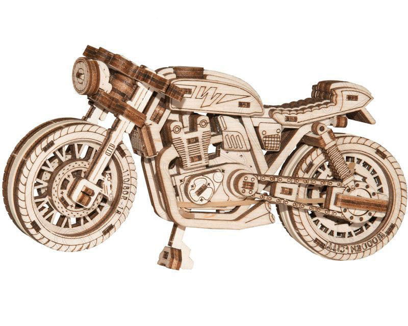 Krick Motorrad Cafe racer 3D-tec Holz Bausatz 85 Teile