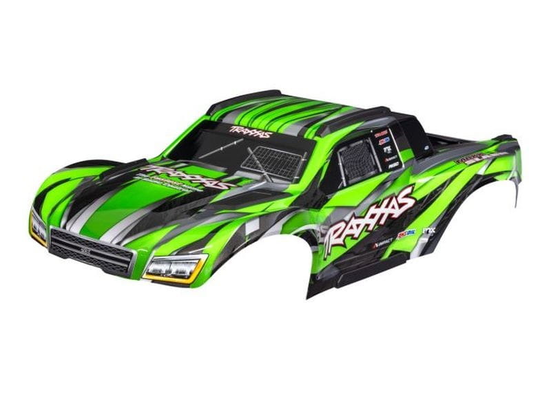 Traxxas Karosserie Maxx Slash gruen mit Aufkleber - RC-Zubehoer