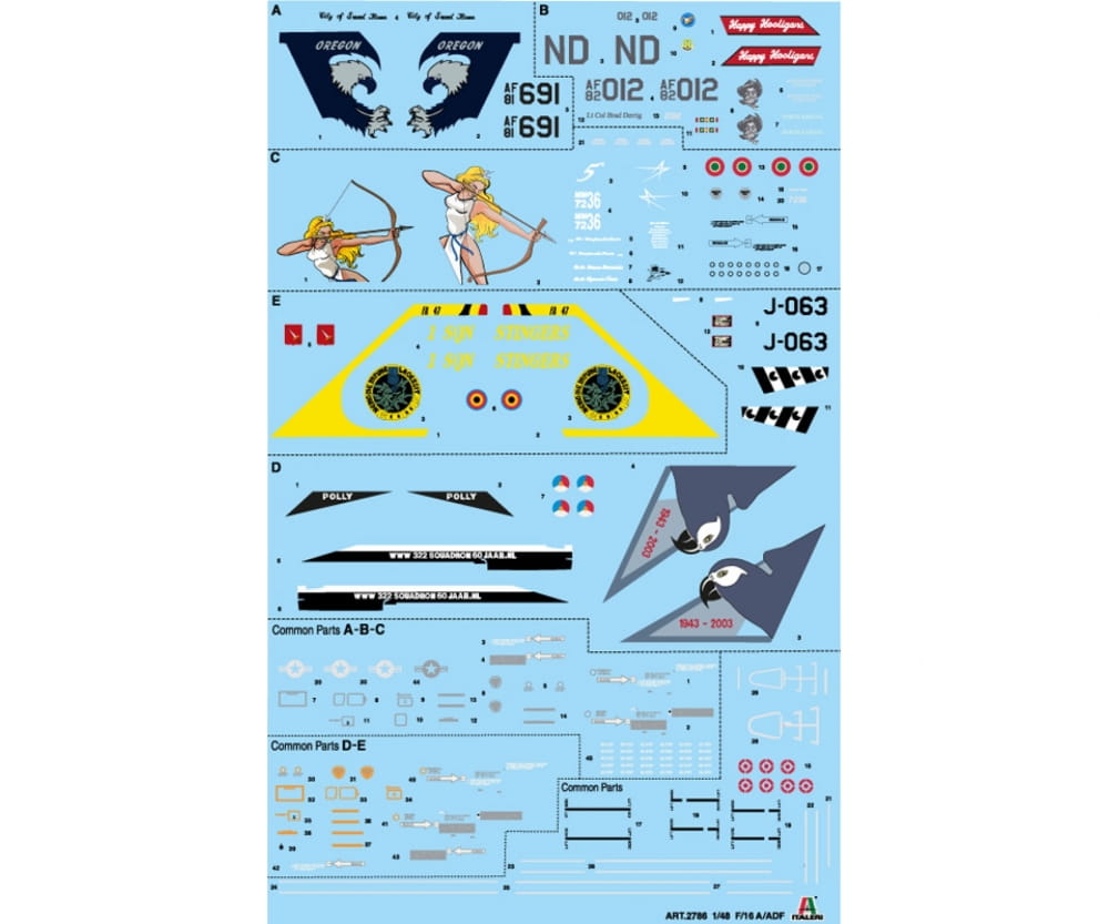 Italeri 1:48 F-16A Fighting Falcon