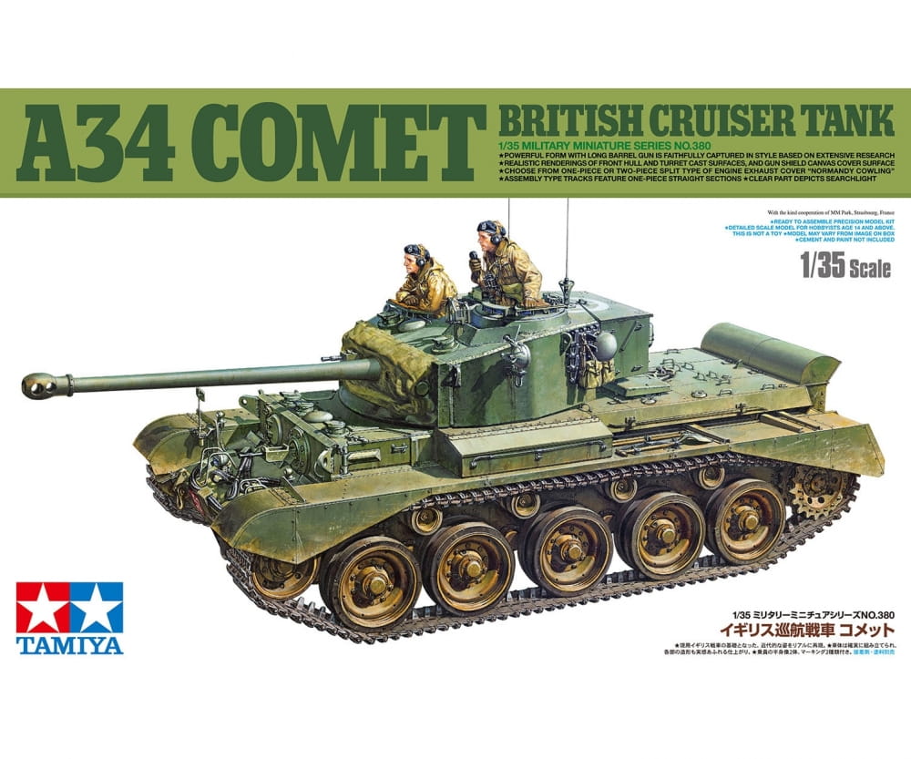 Tamiya Brit. Panzer Comet A34 1_35 Plastik Modellbau Militaer Bausatz - RC-Zubehoer