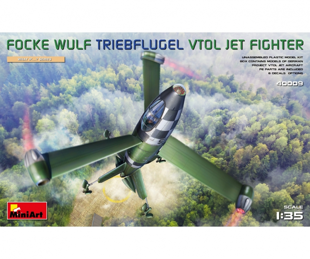 MiniArt 1_35 Focke-Wulf Triebfluegel VTOL Jaeger Plastik Modellbau - RC-Zubehoer